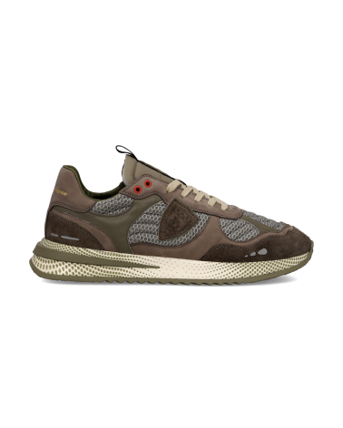 Basket Philippe Model OLYMPIQUE LOW MAN NUBUCK RESAU POP_MUD MILITAIRE Philippe Model - 1