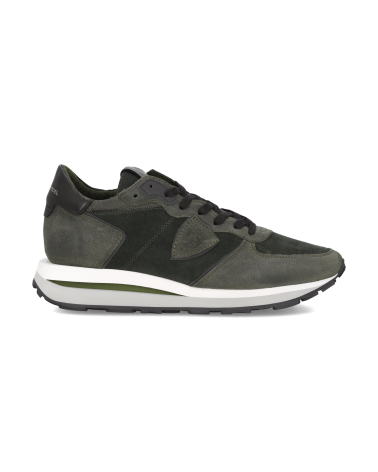 Basket Philippe Model TROPEZ HAUTE LOW MAN DAIM FELTUS_MILITAIRE Philippe Model - 1