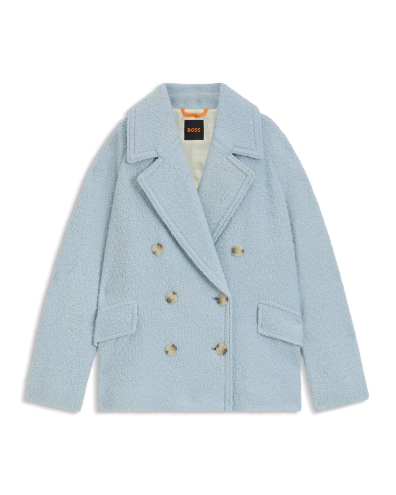 Manteau caban BOSS C_Cabani coupe boxy à texture bouclée BOSS - 1