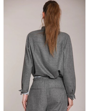 Veste Mason’s City Field en laine unie grise mason's - 2