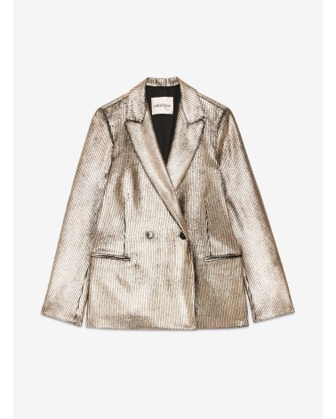 Veste croisée OTTOD’AME en velours côtelé à effet métallisé Ottod'Ame - 6