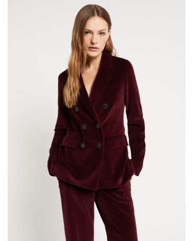 Veste croisée OTTOD’AME en velours avec revers ton sur ton Ottod'Ame - 2