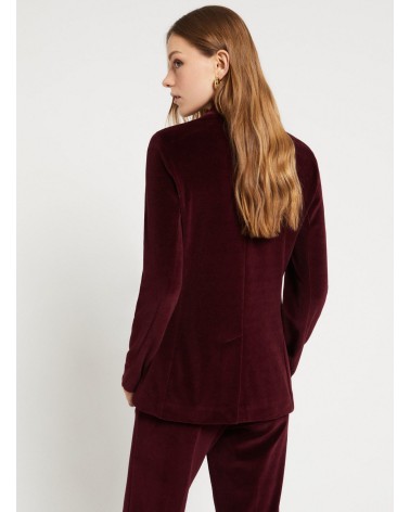 Veste croisée OTTOD’AME en velours avec revers ton sur ton Ottod'Ame - 3