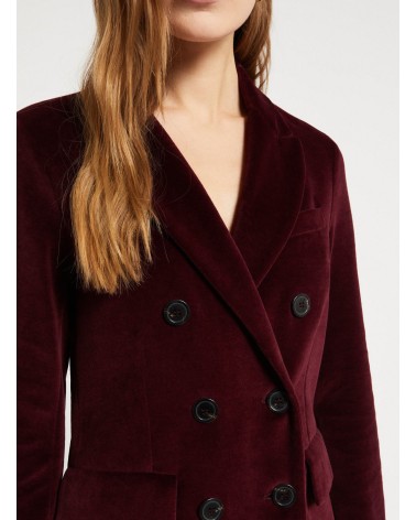 Veste croisée OTTOD’AME en velours avec revers ton sur ton Ottod'Ame - 4
