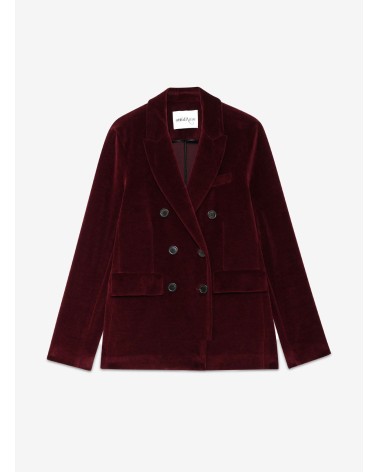 Veste croisée OTTOD’AME en velours avec revers ton sur ton Ottod'Ame - 5