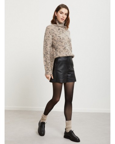 Short en suédine OTTOD’AME avec surpiqûres Ottod'Ame - 1