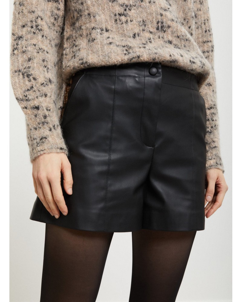 Short en suédine OTTOD’AME avec surpiqûres Ottod'Ame - 2