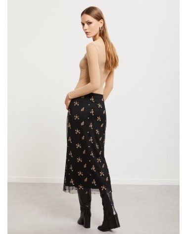 Jupe midi OTTOD’AME en tulle brodé Ottod'Ame - 3