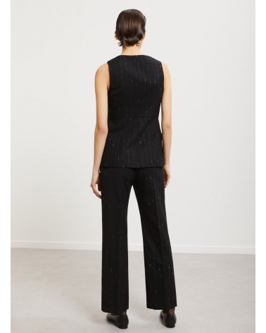 Pantalon droit rayé OTTOD’AME en laine mélangée Ottod'Ame - 3
