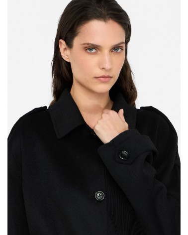 Trench-coat LIU JO en laine mélangée avec franges LIU JO - 1