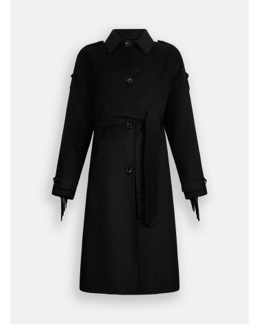 Trench-coat LIU JO en laine mélangée avec franges LIU JO - 6