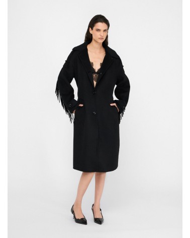 Trench-coat LIU JO en laine mélangée avec franges LIU JO - 7