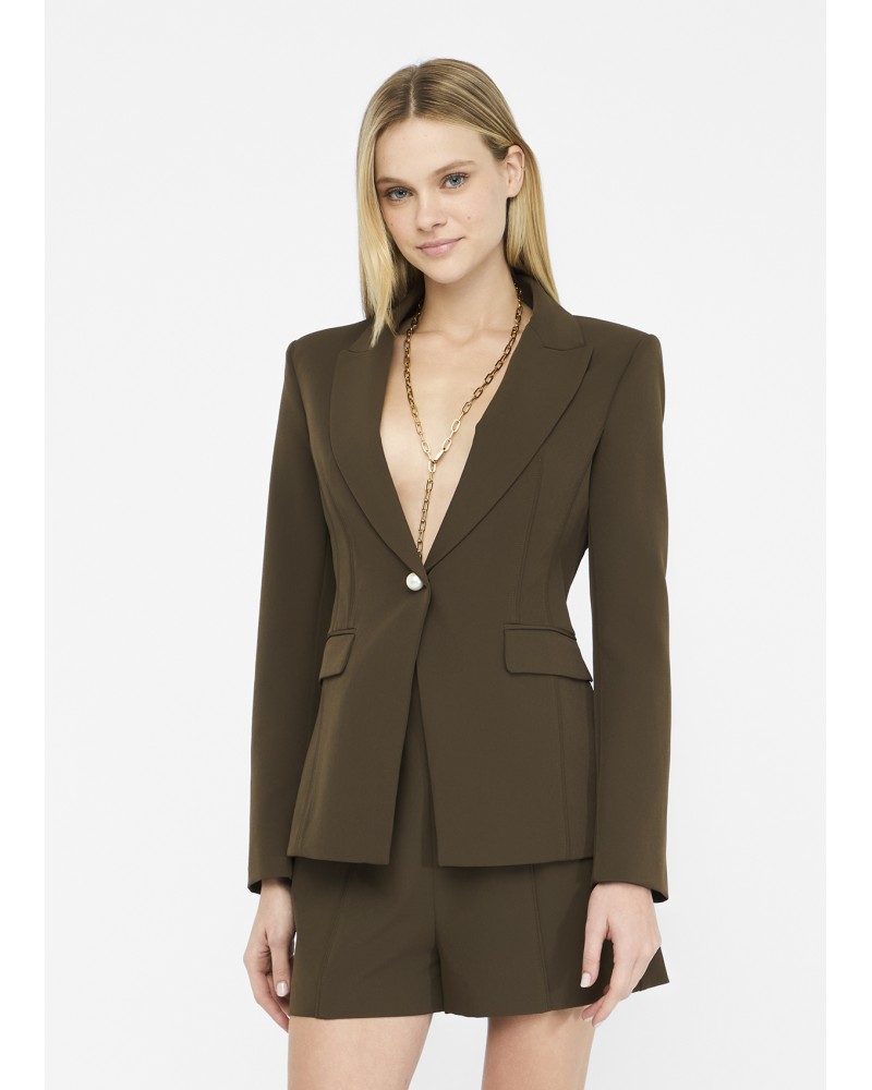 Blazer cintré LIU JO en tissu technique stretch LIU JO - 10