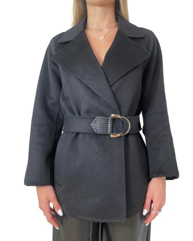 Manteau Liu Jo en laine mélangée avec ceinture LIU JO - 4