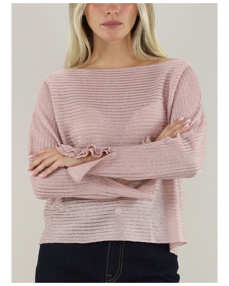 Pull avec Lurex® LIU JO avec col bateau LIU JO - 1