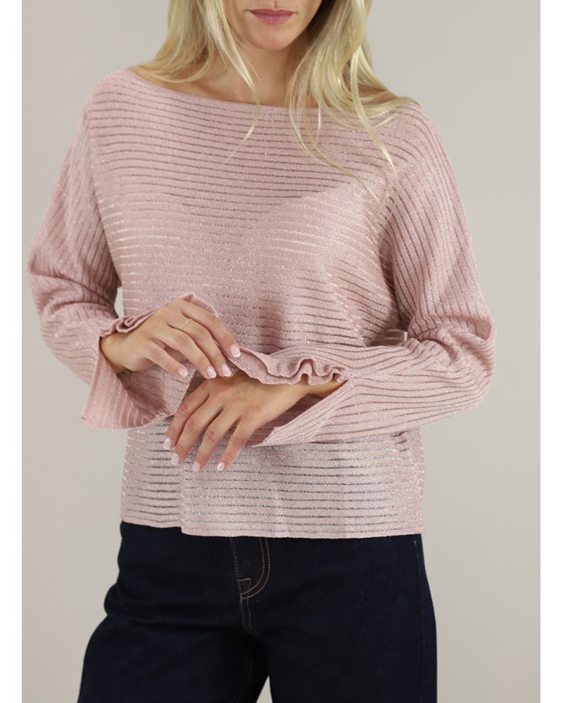 Pull avec Lurex® LIU JO avec col bateau LIU JO - 5