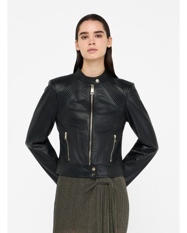 Veste motarde LIU JO en cuir d’agneau LIU JO - 3