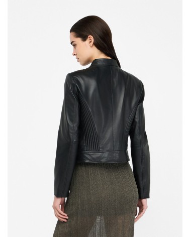 Veste motarde LIU JO en cuir d’agneau LIU JO - 5