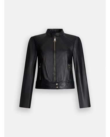Veste motarde LIU JO en cuir d’agneau LIU JO - 7