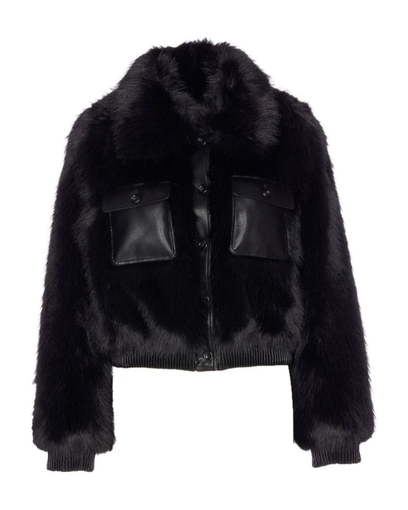 Veste en fausse fourrure LIU JO avec poches LIU JO - 3