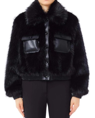 Veste en fausse fourrure LIU JO avec poches LIU JO - 4