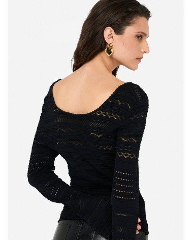 Pull ajouré LIU JO Better en viscose mélangée LIU JO - 4
