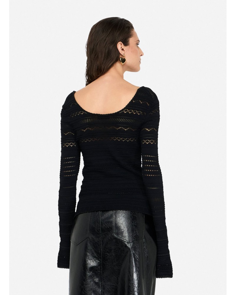 Pull ajouré LIU JO Better en viscose mélangée LIU JO - 5