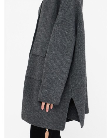 Manteau LIU JO en laine mélangée avec broche strass LIU JO - 1