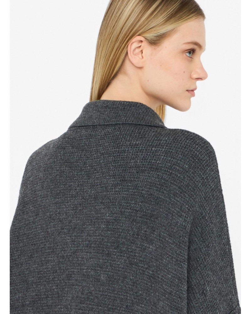 Manteau LIU JO en laine mélangée avec broche strass LIU JO - 4