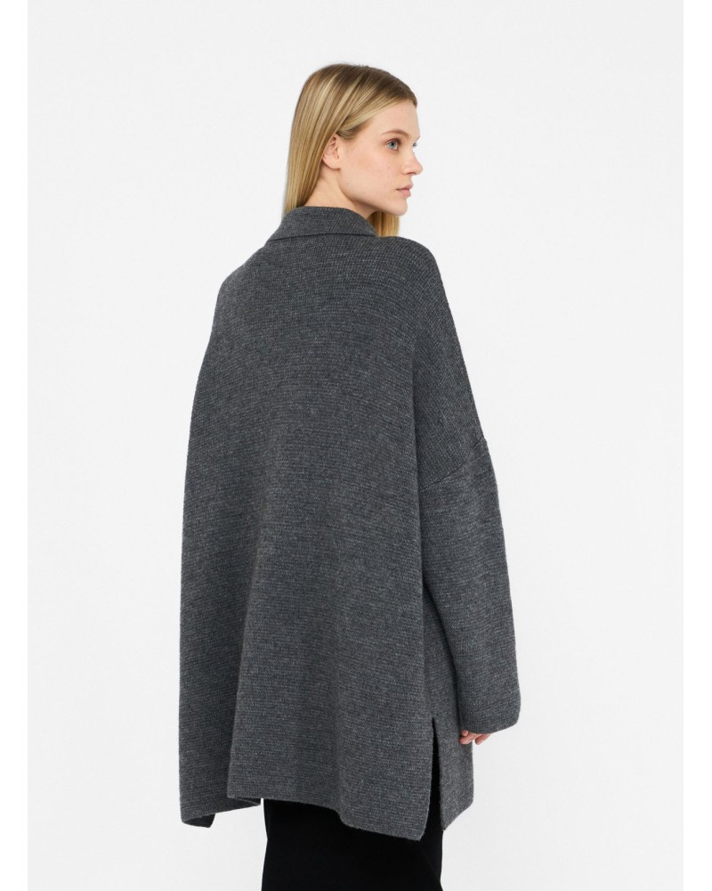 Manteau LIU JO en laine mélangée avec broche strass LIU JO - 5