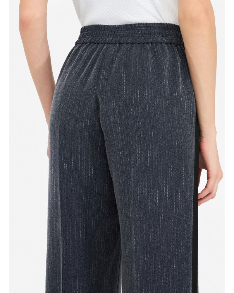 Pantalon en flanelle LIU JO à rayures craie LIU JO - 1