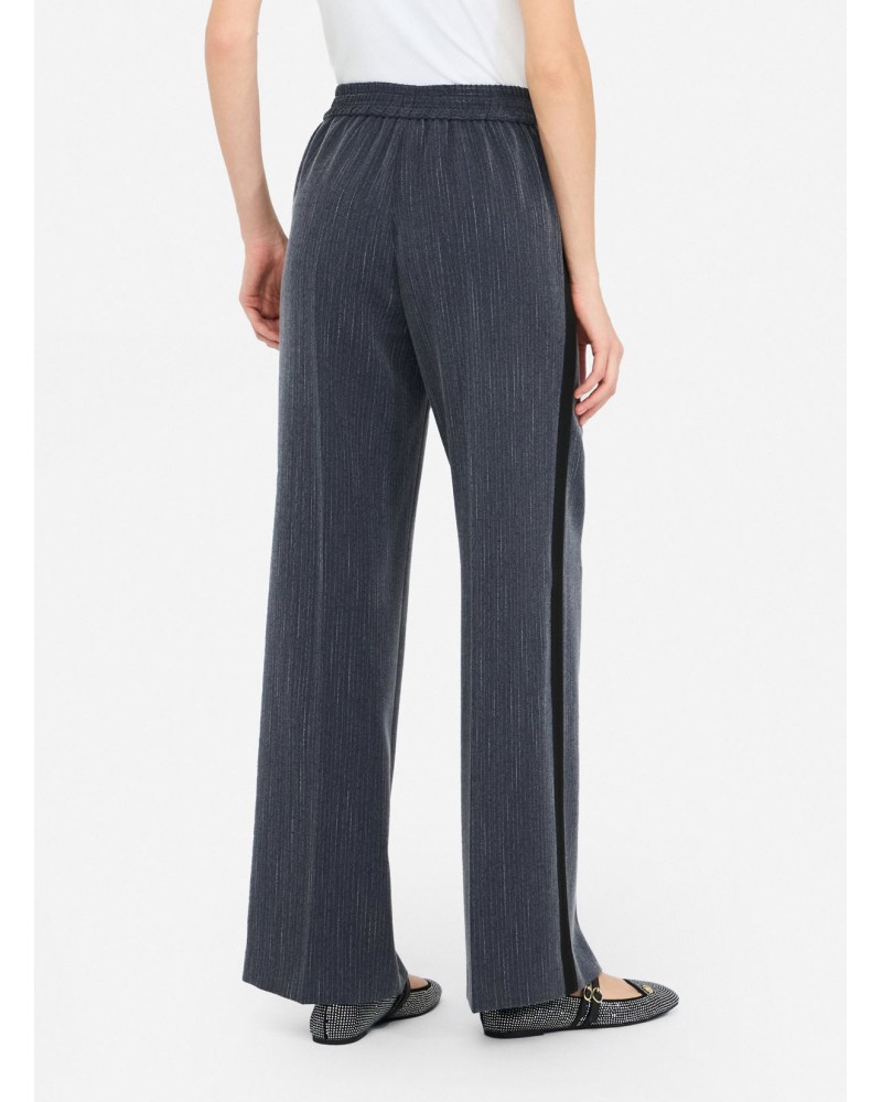 Pantalon en flanelle LIU JO à rayures craie LIU JO - 5