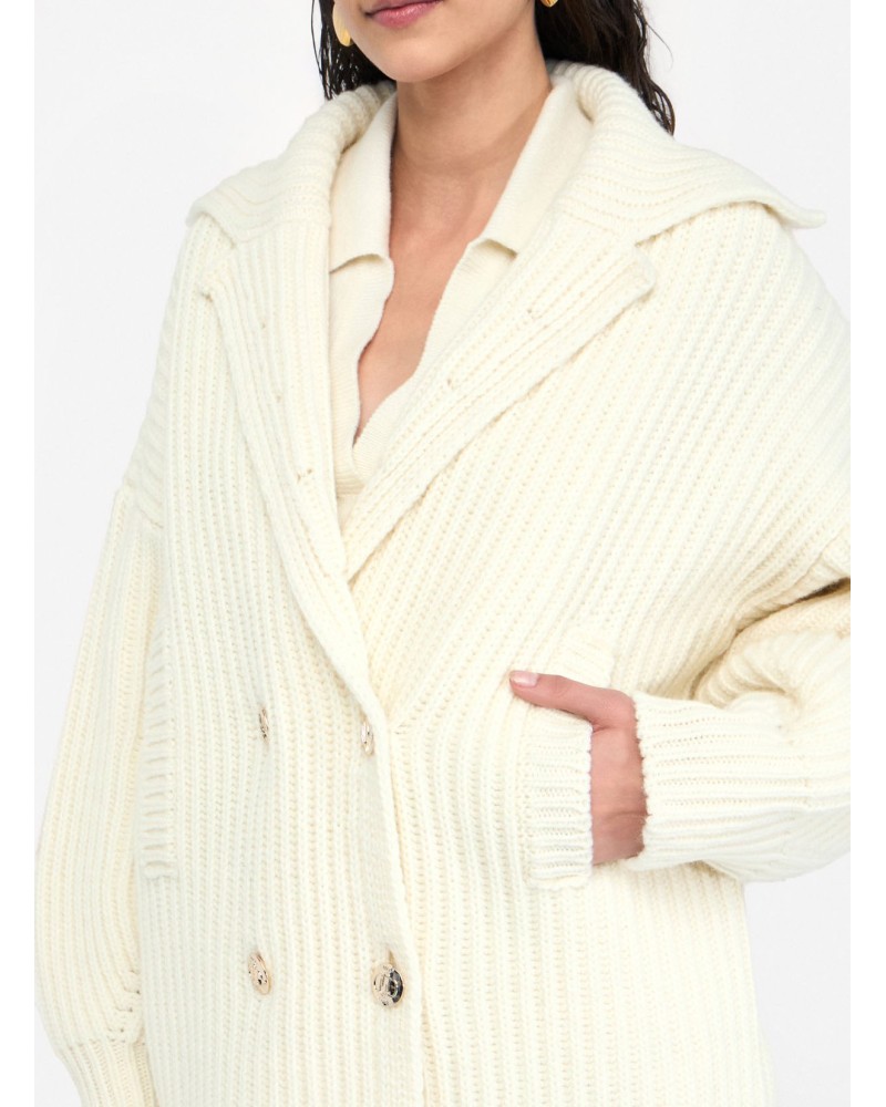 Manteau LIU JO en maille de laine côtelée LIU JO - 2