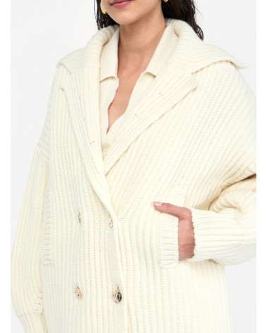 Manteau LIU JO en maille de laine côtelée LIU JO - 2