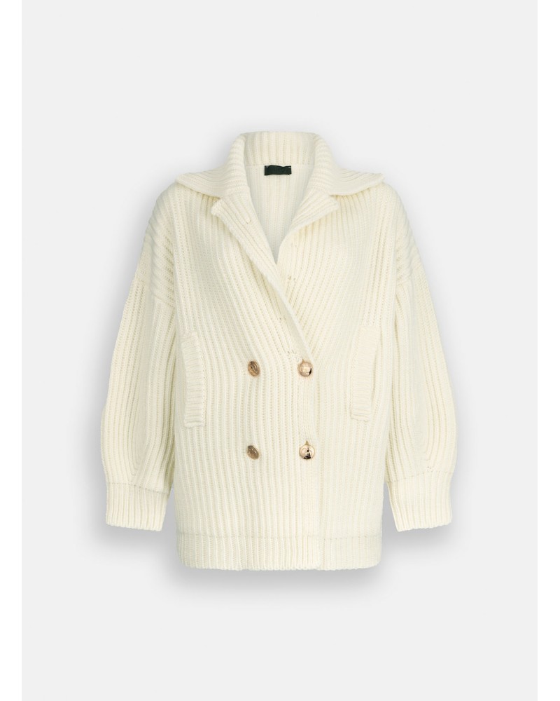 Manteau LIU JO en maille de laine côtelée LIU JO - 7