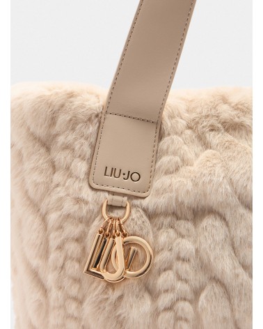 Sac hobo LIU JO grand format en imitation fourrure LIU JO - 2