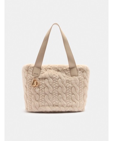 Sac hobo LIU JO grand format en imitation fourrure LIU JO - 4