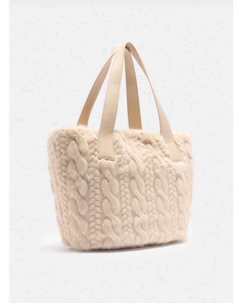 Sac hobo LIU JO grand format en imitation fourrure LIU JO - 7