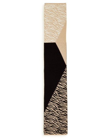 Écharpe LIU JO jacquard zèbre bicolore LIU JO - 1