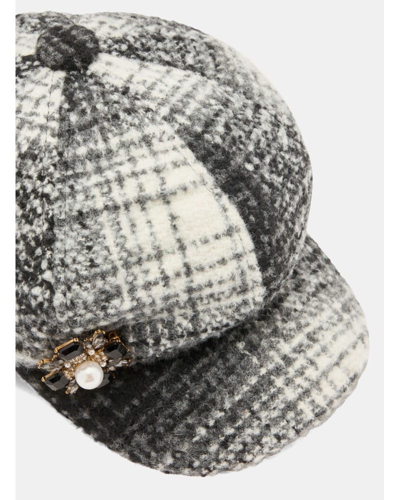 Casquette LIU JO à carreaux avec broche LIU JO - 2