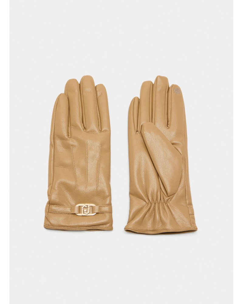 Gants LIU JO avec logo et effet enduit LIU JO - 2