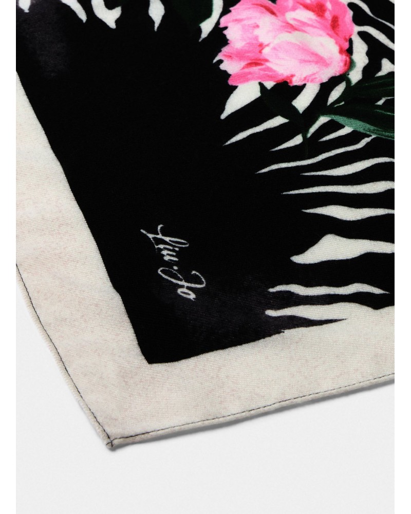 Foulard LIU JO Better imprimé floral zèbre LIU JO - 4