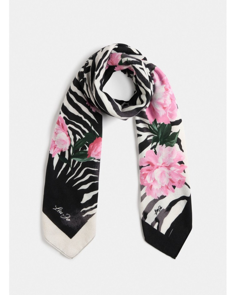 Foulard LIU JO Better imprimé floral zèbre LIU JO - 5