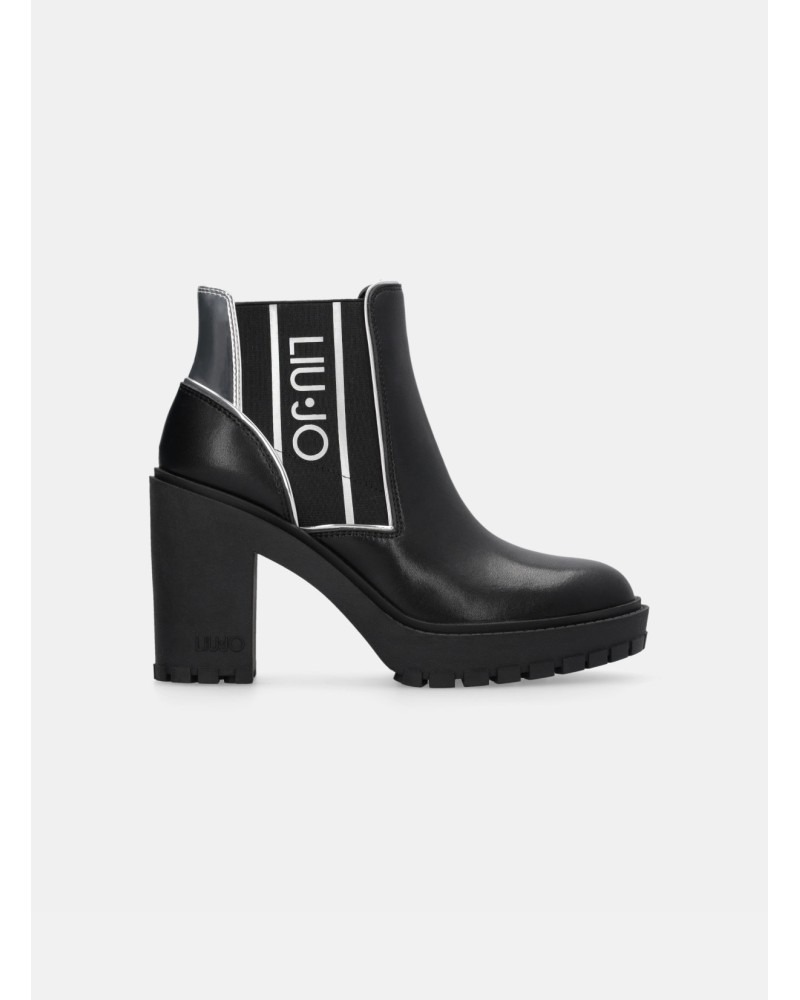 Bottines Ruby 04 LIU JO en cuir avec logo LIU JO - 3