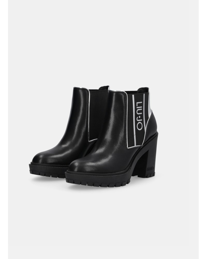 Bottines Ruby 04 LIU JO en cuir avec logo LIU JO - 4