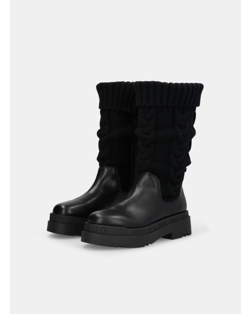 Bottes Love 65 LIU JO en maille à torsades LIU JO - 4