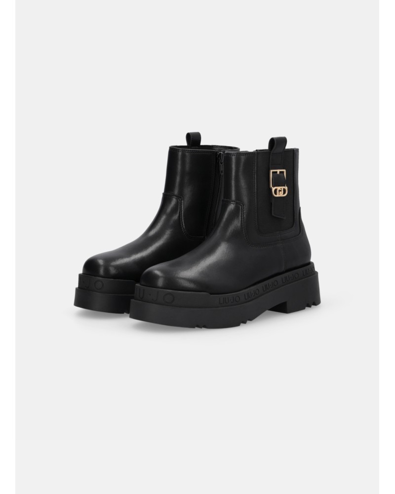 Bottines Love 63 LIU JO à plateforme en cuir LIU JO - 4