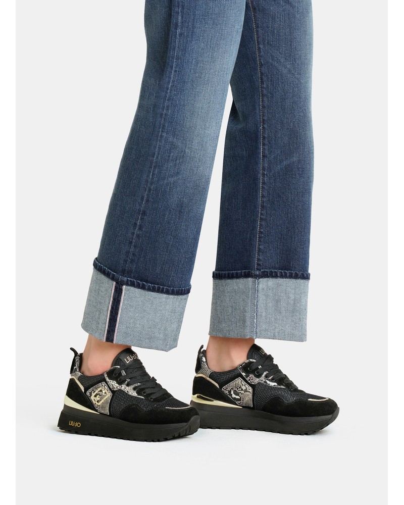 Sneakers Maxi Wonder LIU JO à plateforme détails python LIU JO - 2