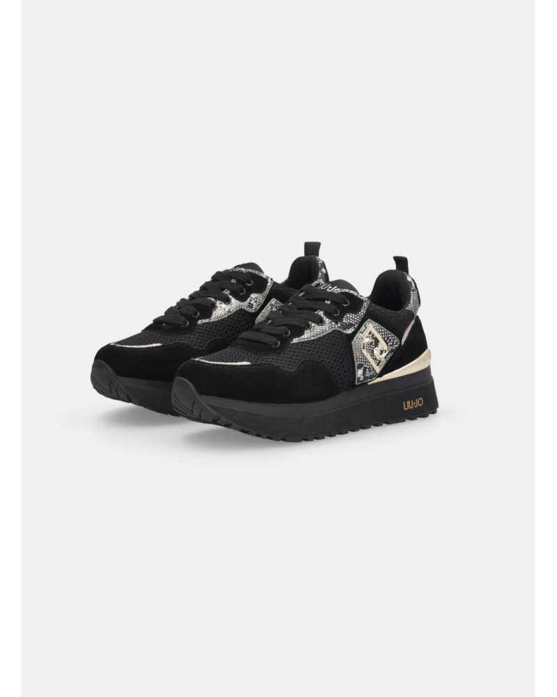 Sneakers Maxi Wonder LIU JO à plateforme détails python LIU JO - 4