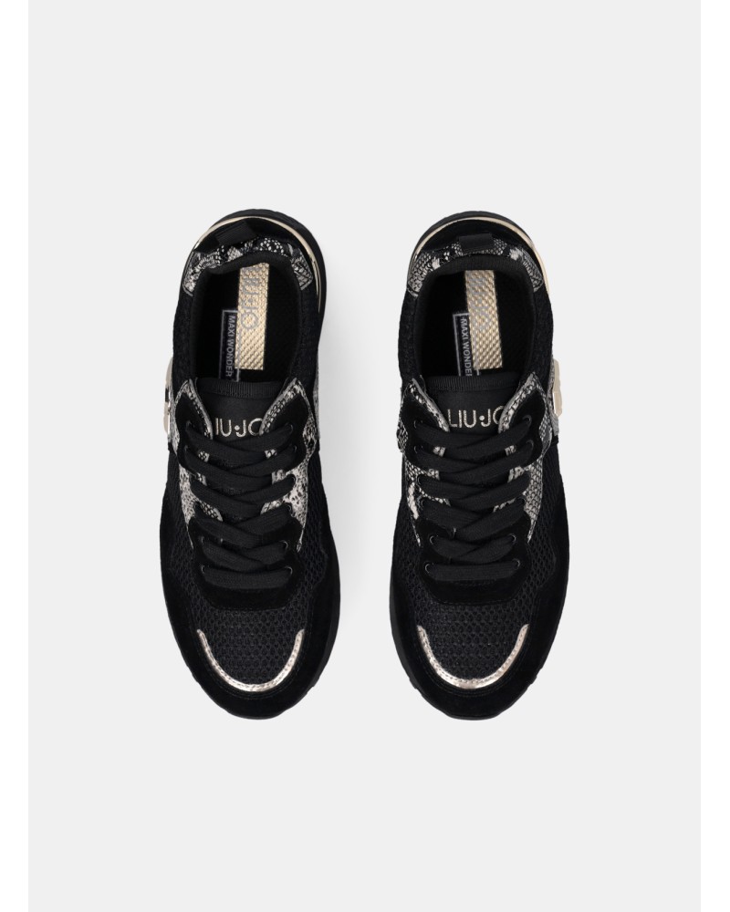 Sneakers Maxi Wonder LIU JO à plateforme détails python LIU JO - 7